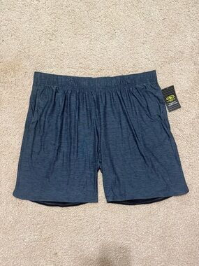 Athletic Works Mens Jersey Knit Running Shorts 9 in Gray New Sz XL